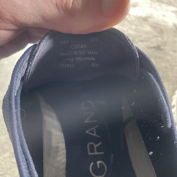 Cole Haan Zerogrand Stitchlite Men's 13 M Wingtip Oxford Marine Blue C32149 - Picture 10 of 10